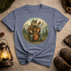 Wolf Playing Cello T-Shirt