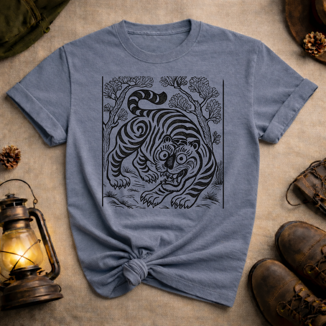 Korean Folk Art Tiger T-Shirt