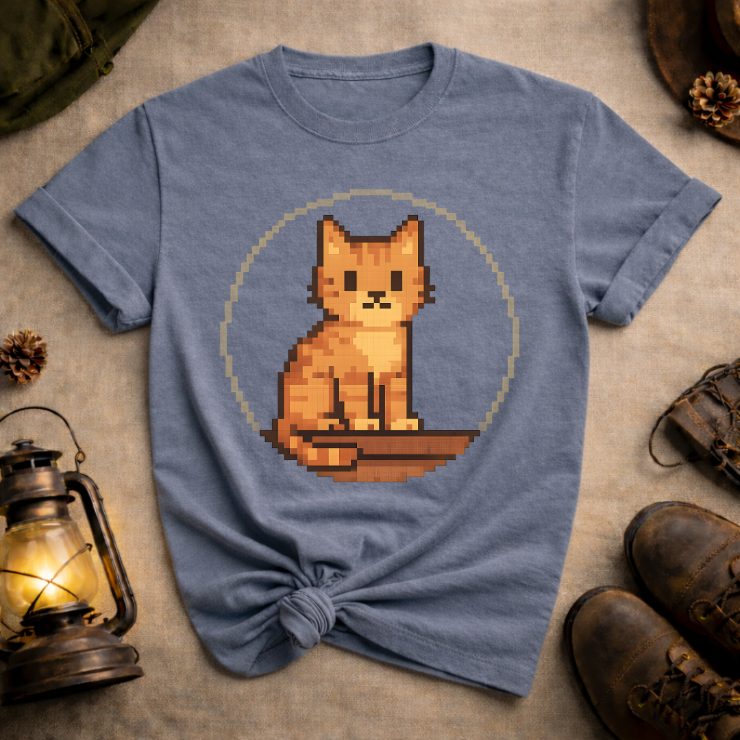 Pixel Art Cat T-Shirt