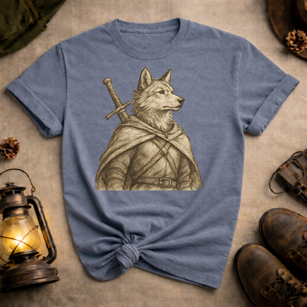 Wolf with Longsword T-Shirt