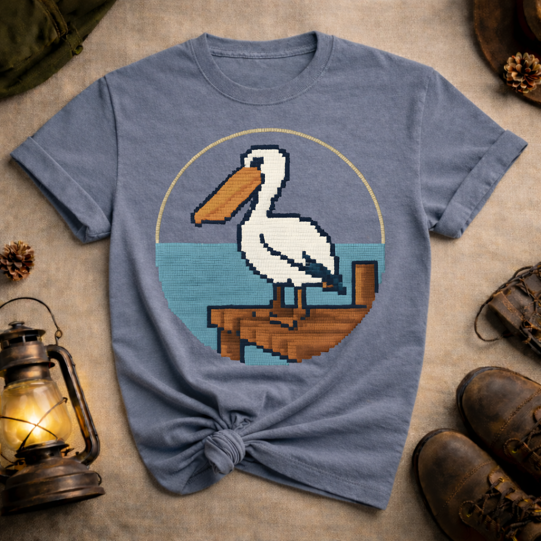 Pixel Art Pelican T-Shirt