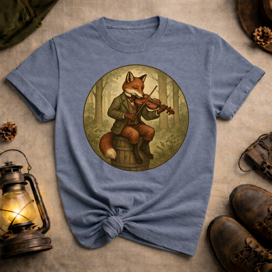 Fox Playing Violin T-Shirt