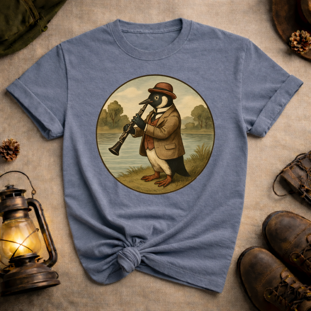Penguin Playing Clarinet T-Shirt