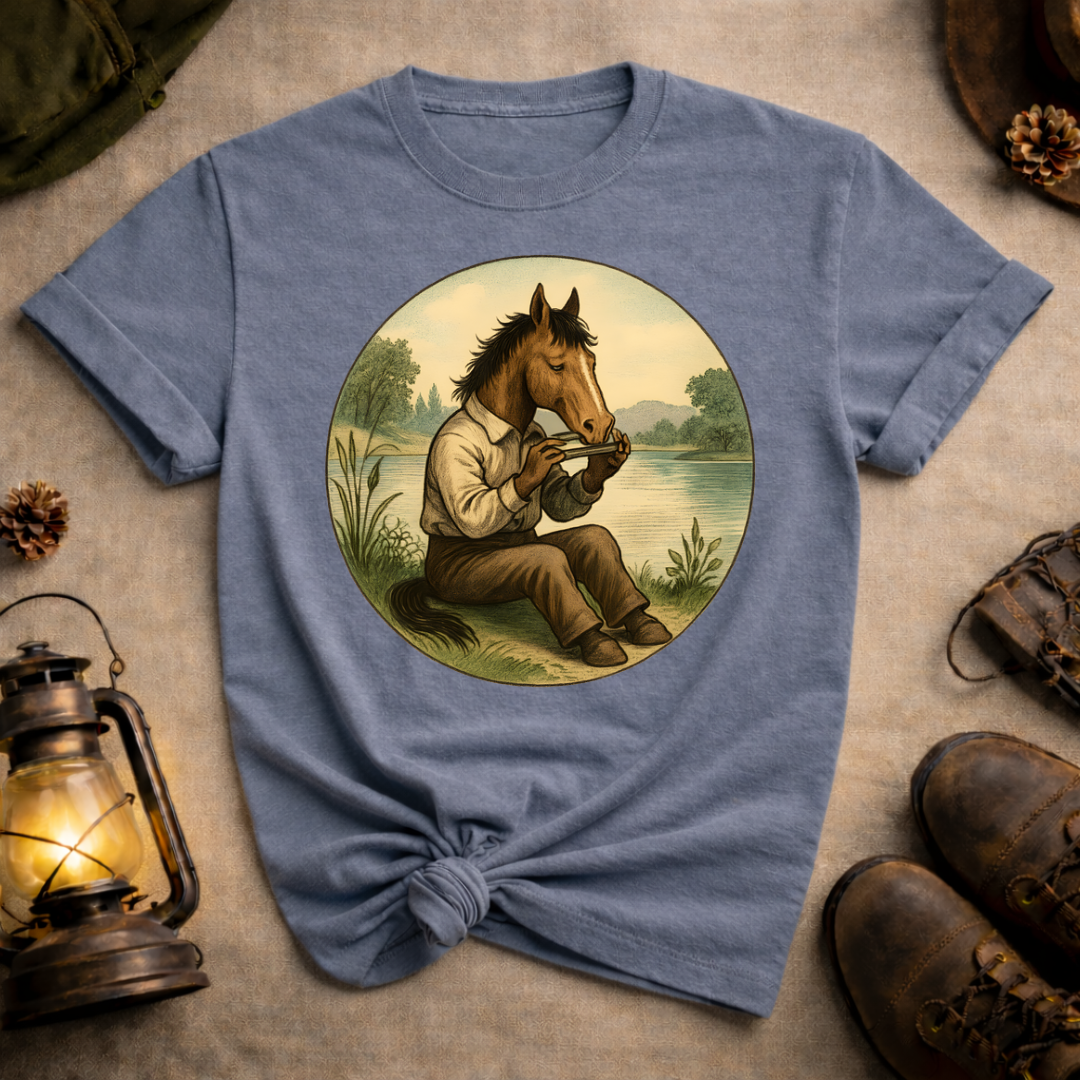 Horse with Harmonica T-Shirt