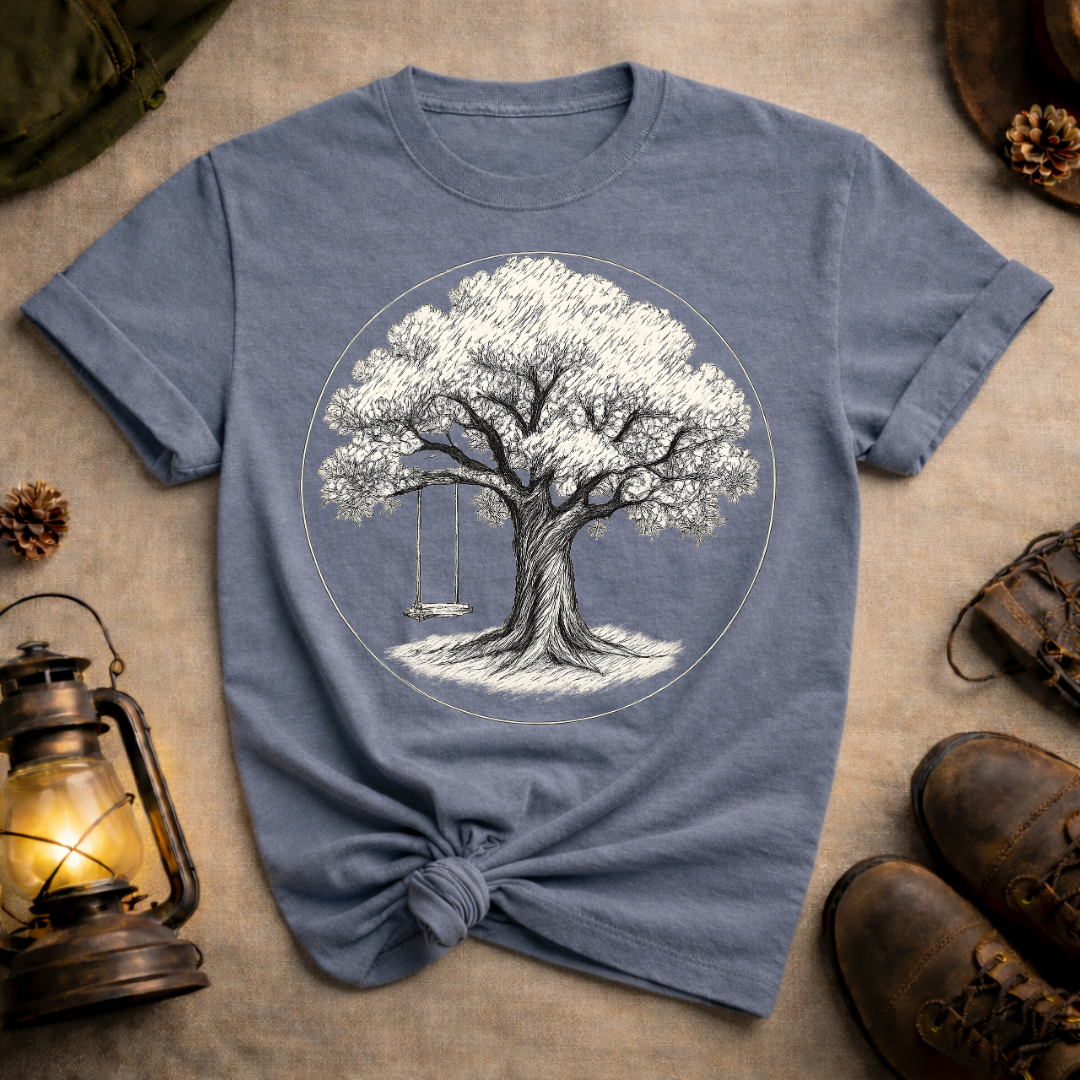 Oak Tree and Swing T-Shirt