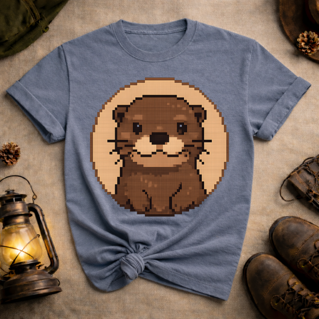Pixel Art Otter T-Shirt