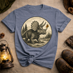 Triceratops with Butterfly T-Shirt