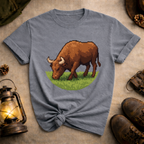 Pixel Art Bull T-Shirt