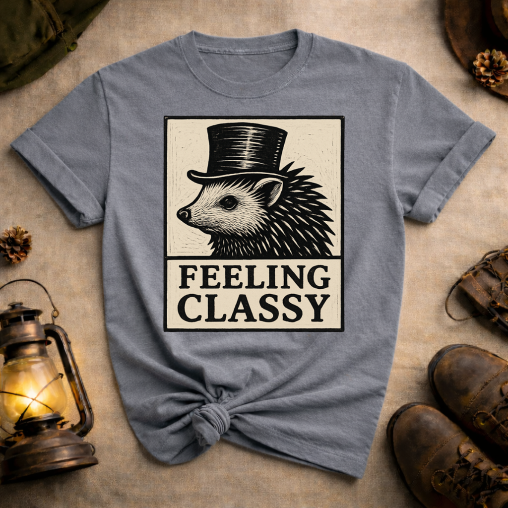 Hedgehog Feeling Classy T-Shirt
