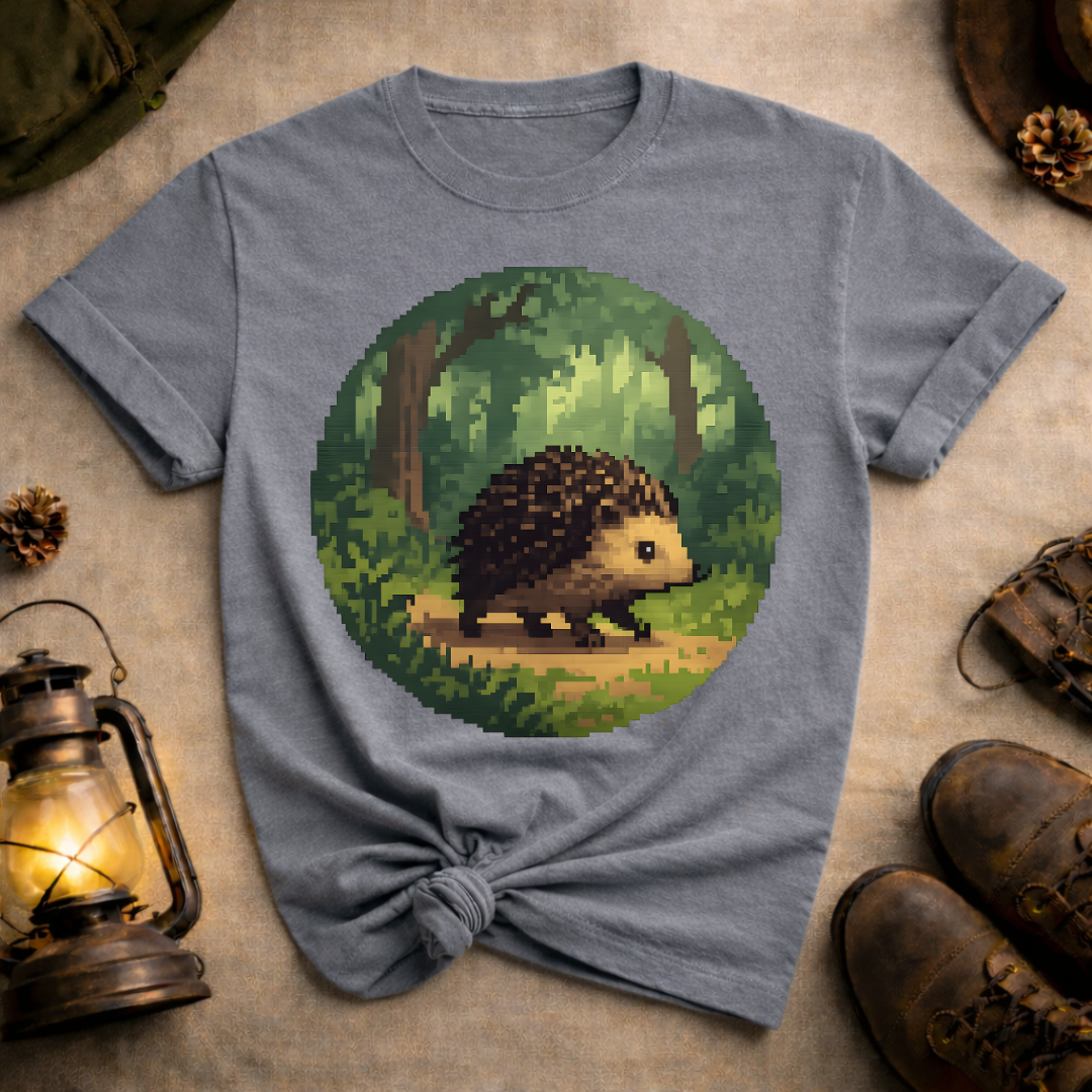 Pixel Art Hedgehog T-Shirt