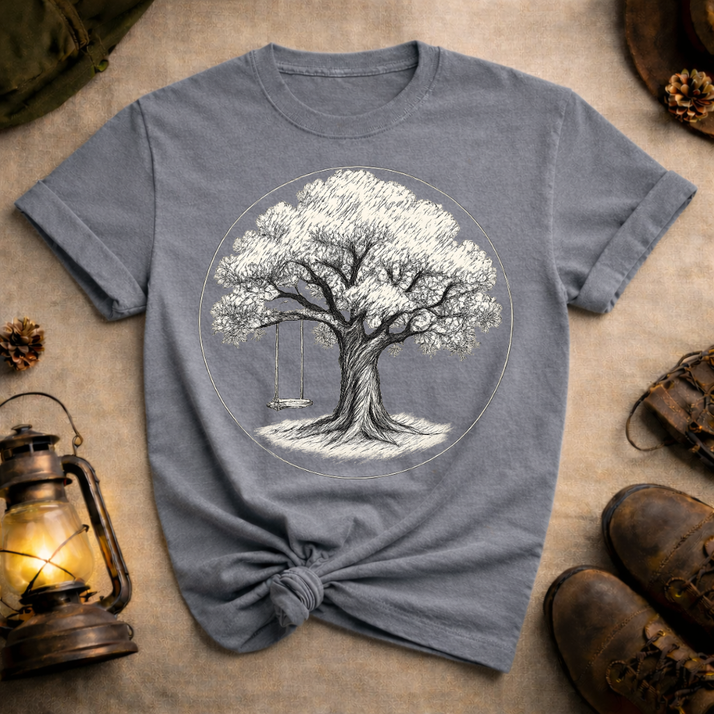 Oak Tree and Swing T-Shirt