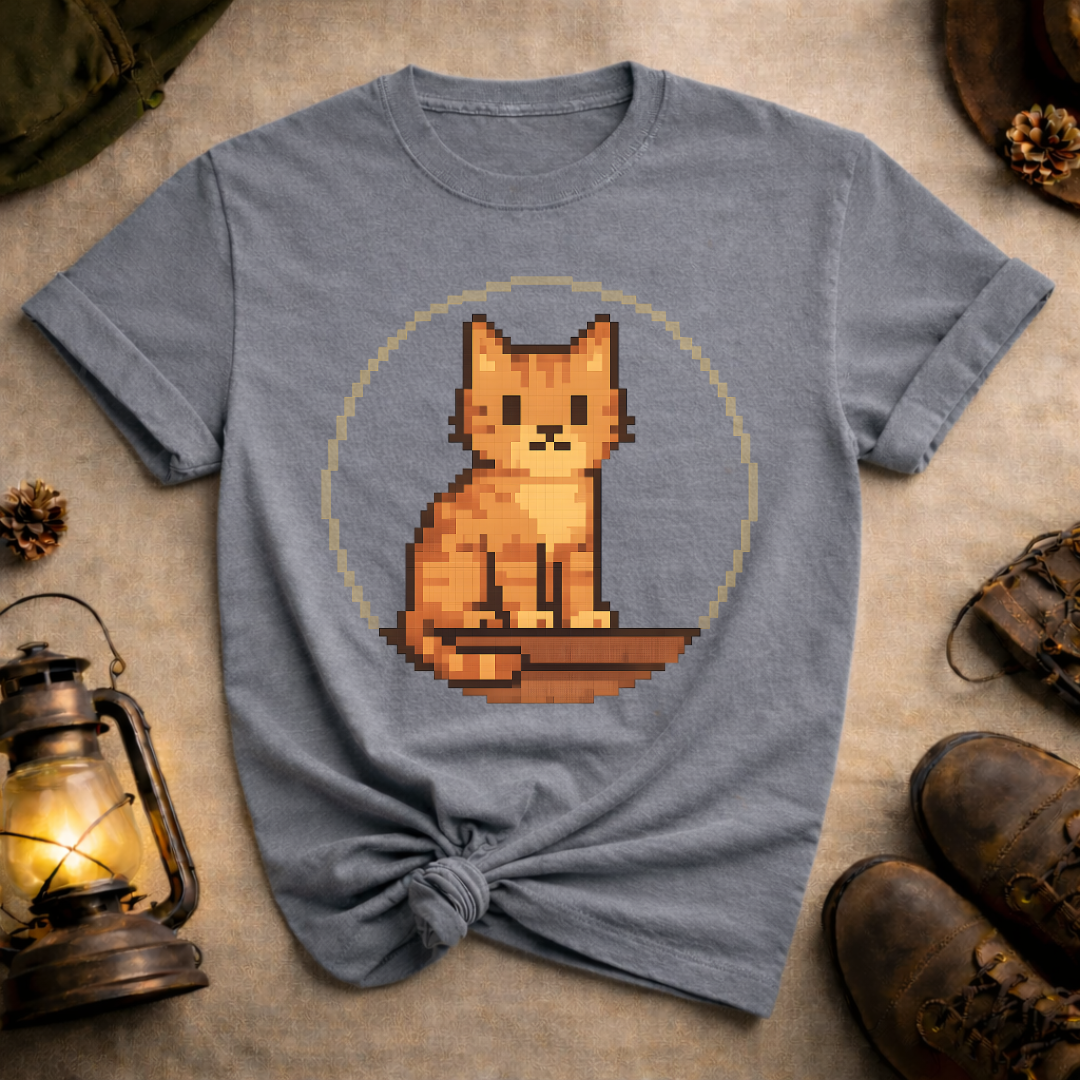 Pixel Art Cat T-Shirt