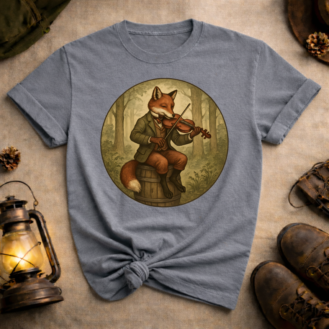 Fox Playing Violin T-Shirt
