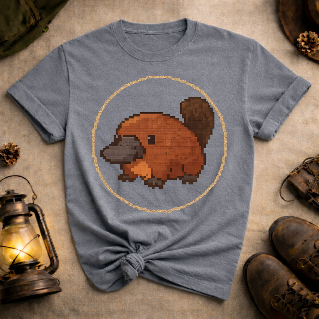 Retro Pixel Art Platypus T-Shirt