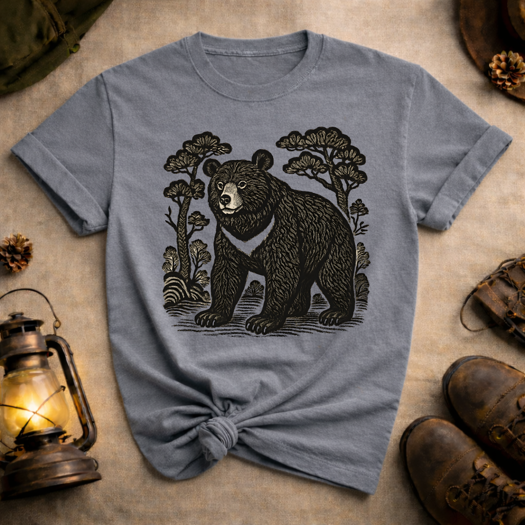 Korean Folk Art Bear T-Shirt