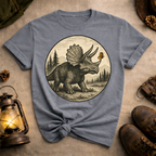 Triceratops with Butterfly T-Shirt