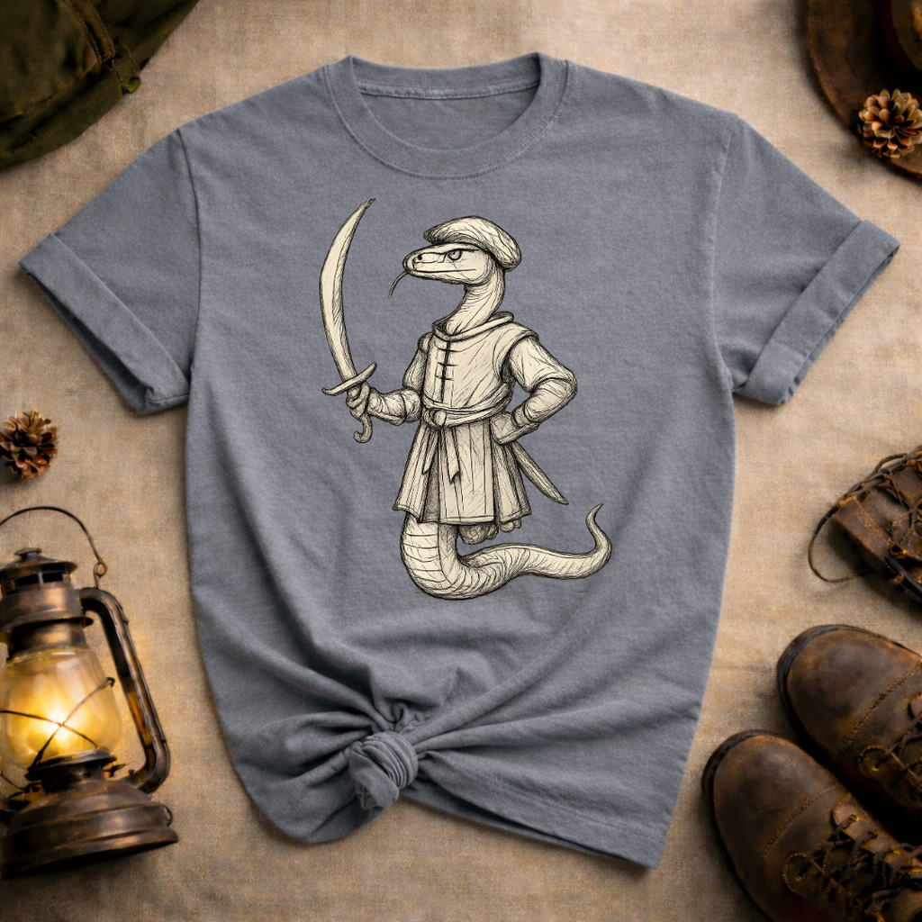 Snake with Curved Scimitar T-Shirt