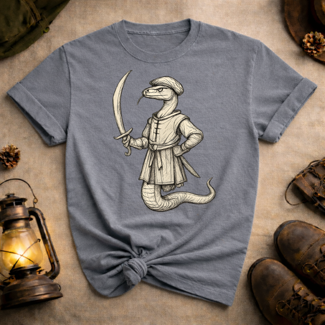Snake with Curved Scimitar T-Shirt