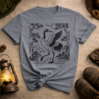 Korean Folk Art Crane 2 T-Shirt
