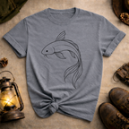 Line Art Koi T-Shirt