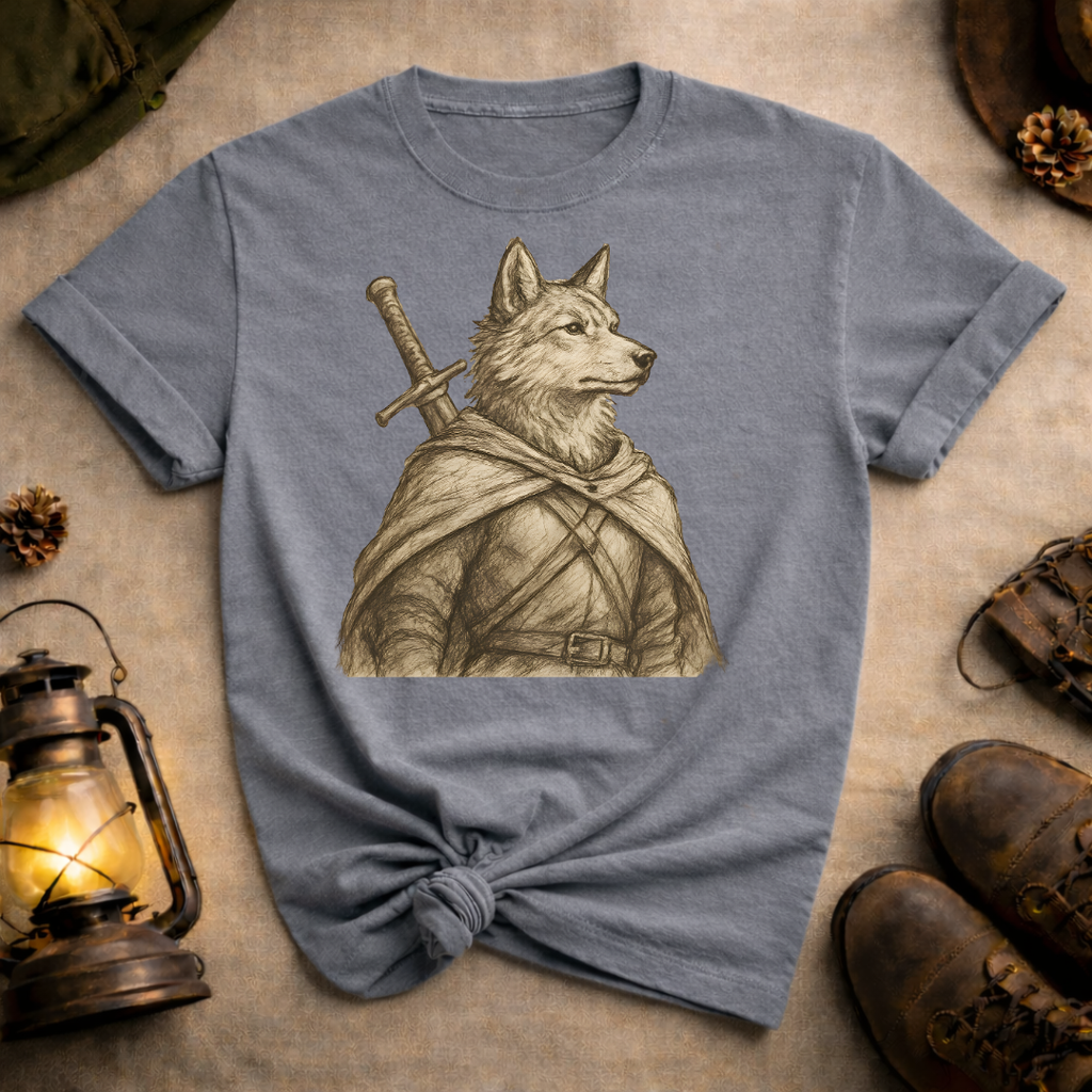 Wolf with Longsword T-Shirt