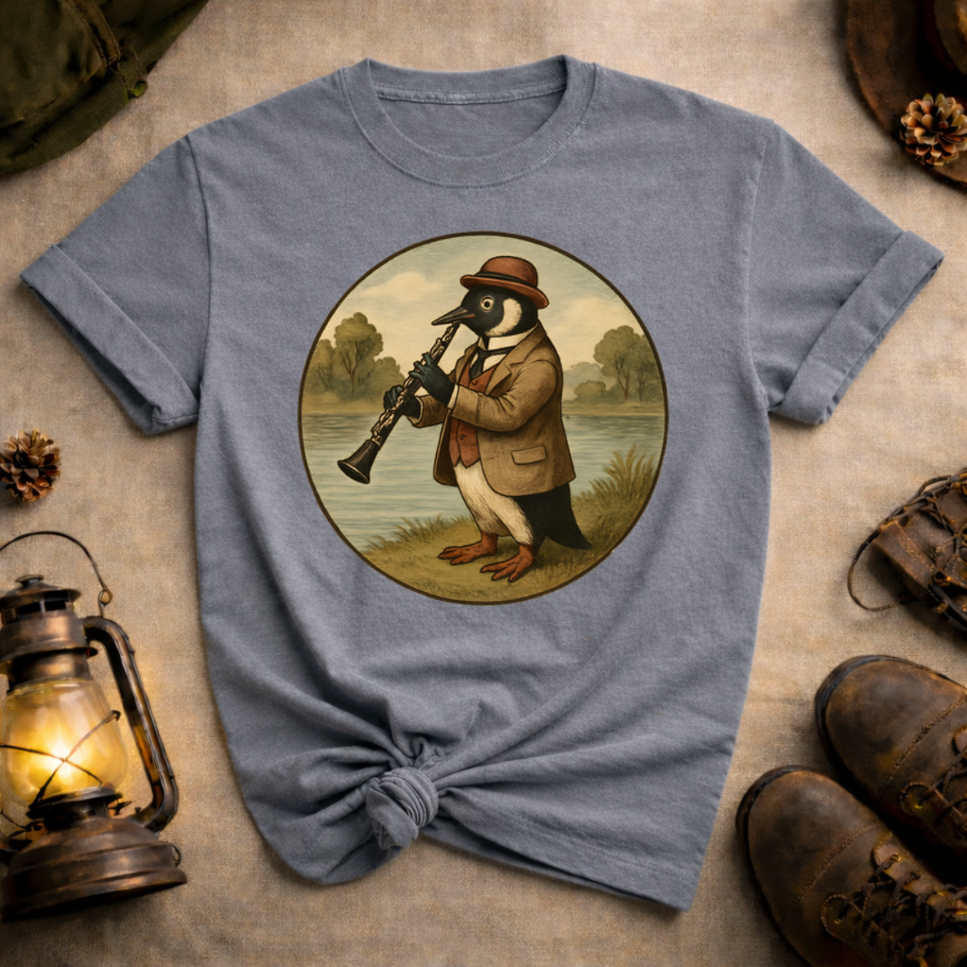 Penguin Playing Clarinet T-Shirt