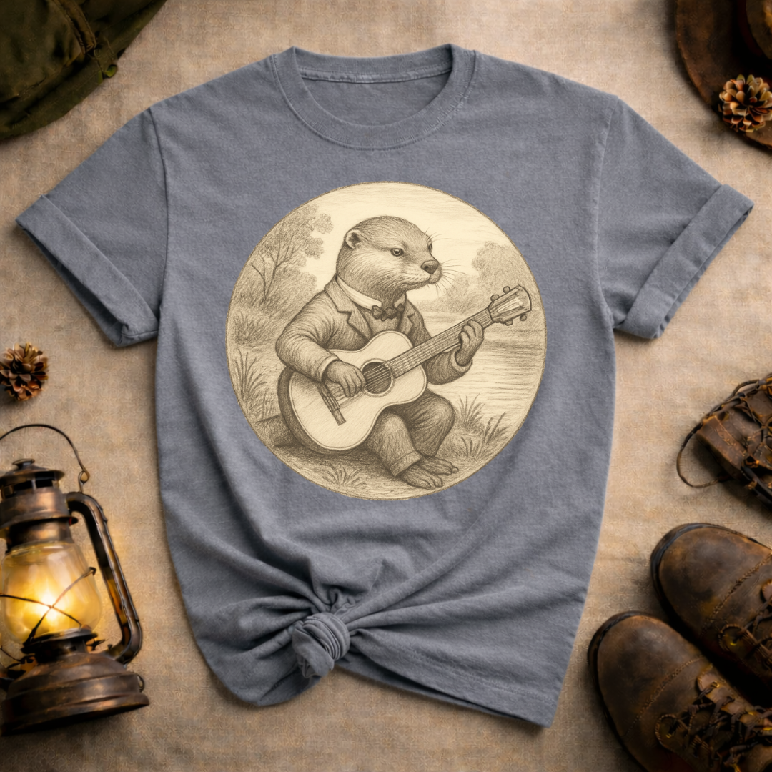 Otter Playing Guitar T-Shirt