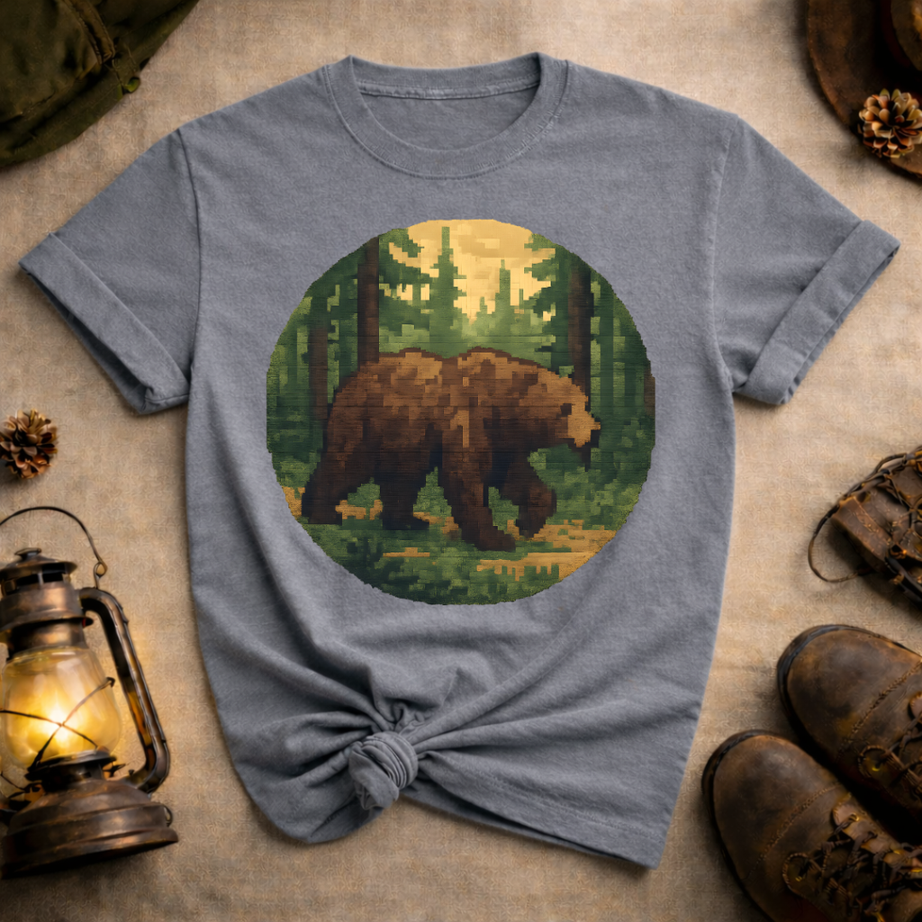 Pixel Art Bear T-Shirt
