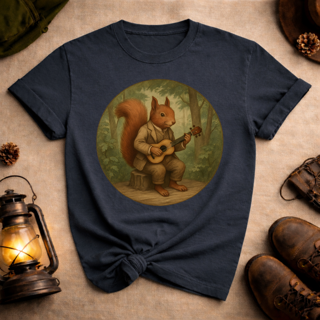Squirrel Playing Ukulele T-Shirt