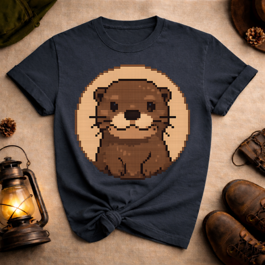 Pixel Art Otter T-Shirt