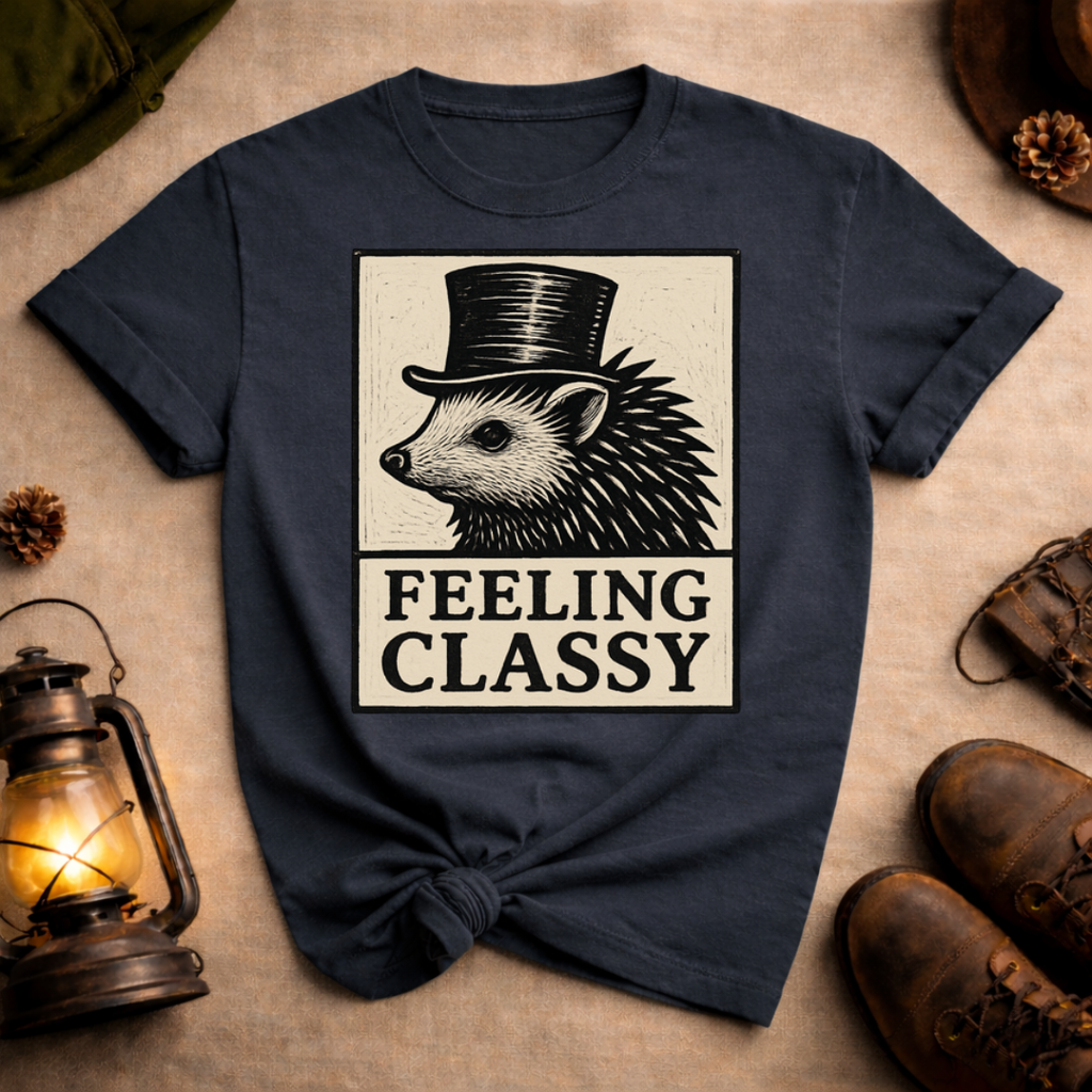 Hedgehog Feeling Classy T-Shirt