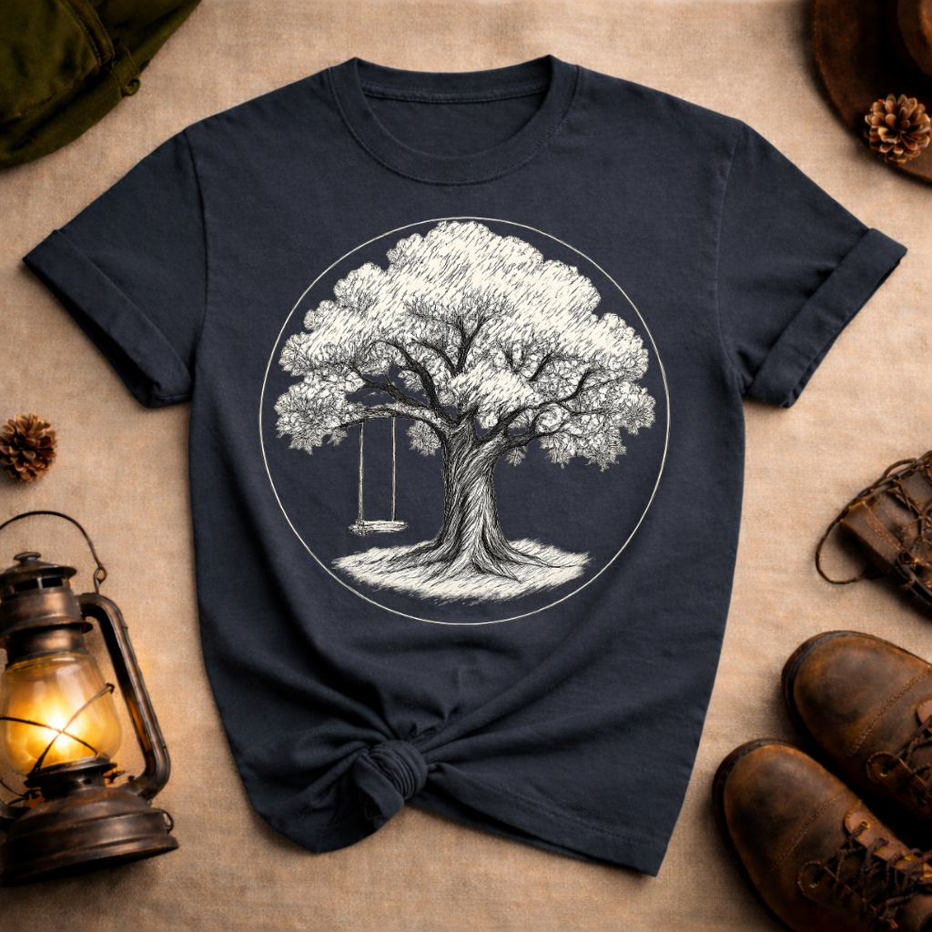 Oak Tree and Swing T-Shirt