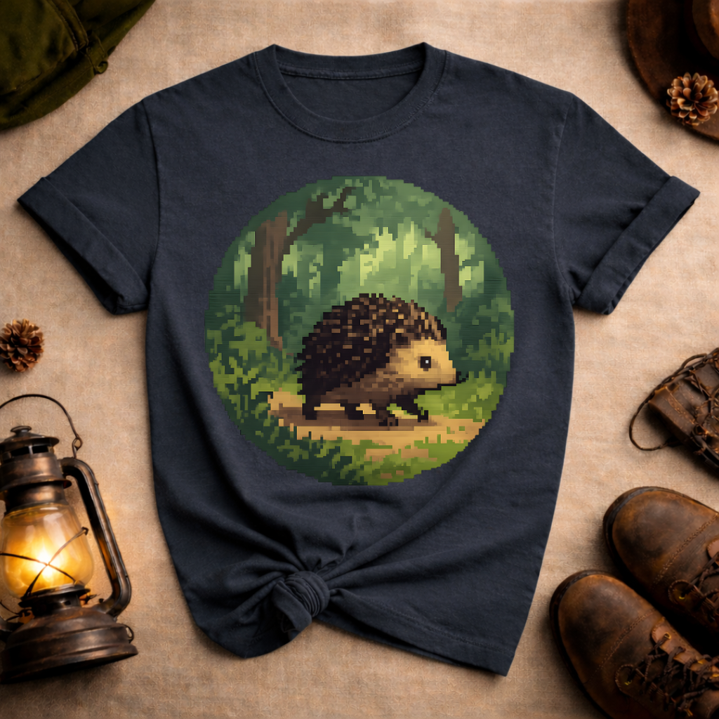 Pixel Art Hedgehog T-Shirt