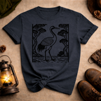 Korean Folk Art Crane 1 T-Shirt