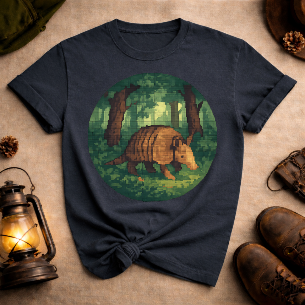 Pixel Art Armadillo T-Shirt