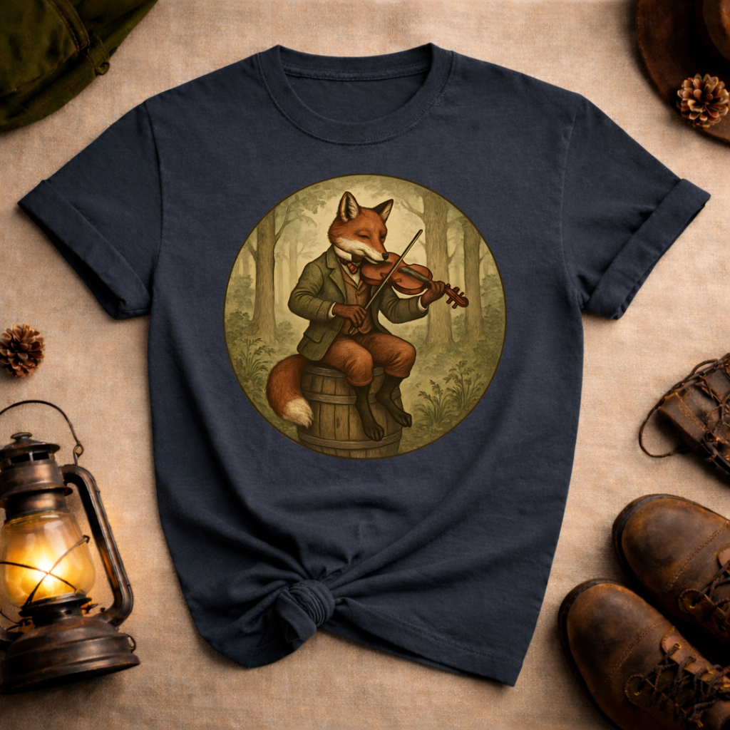 Fox Playing Violin T-Shirt