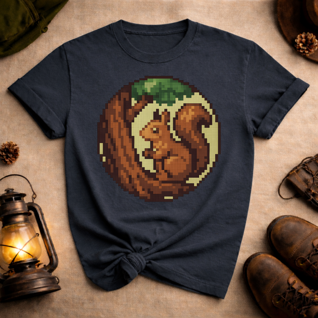 Pixel Art Squirrel T-Shirt