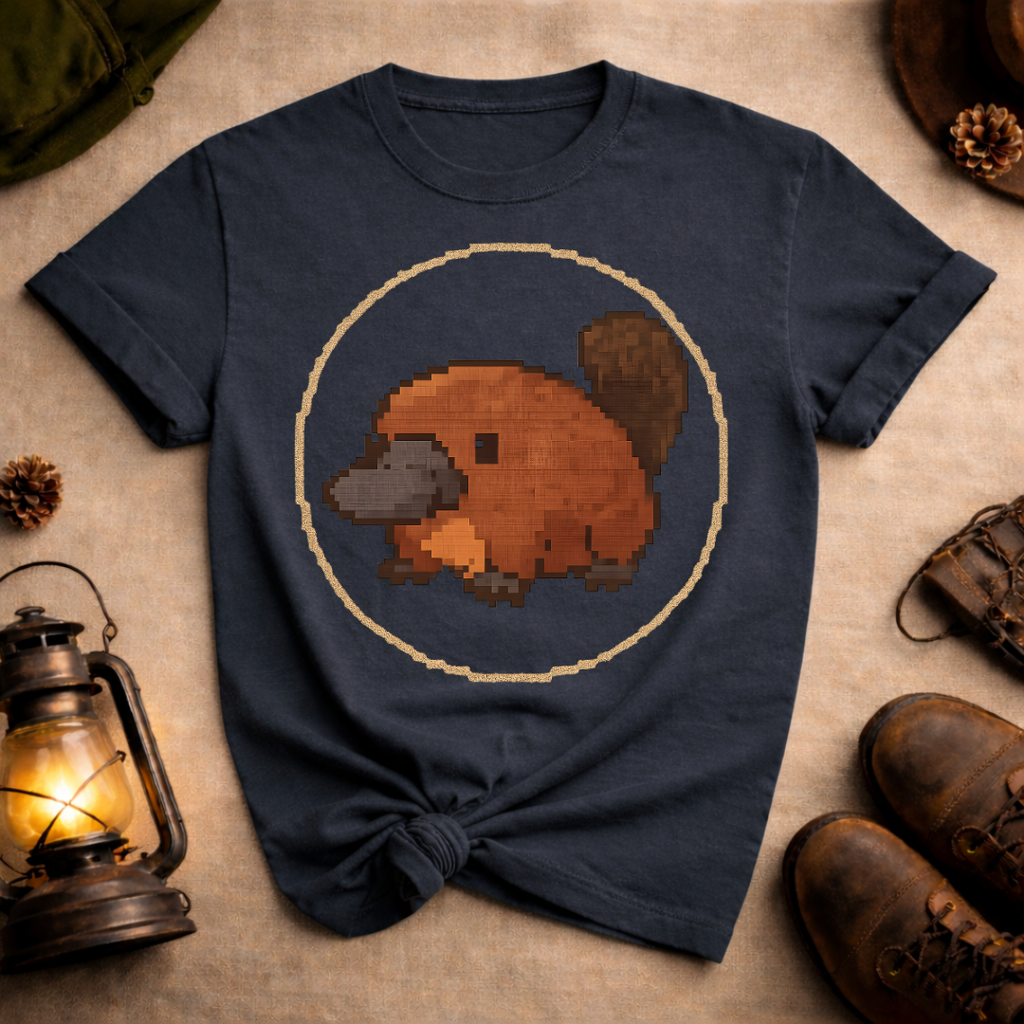 Retro Pixel Art Platypus T-Shirt