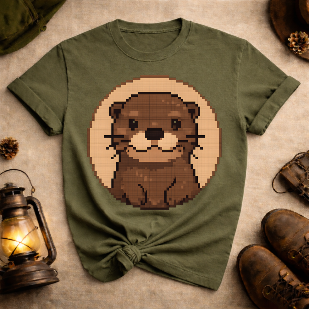 Pixel Art Otter T-Shirt