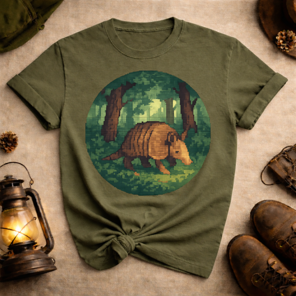 Pixel Art Armadillo T-Shirt