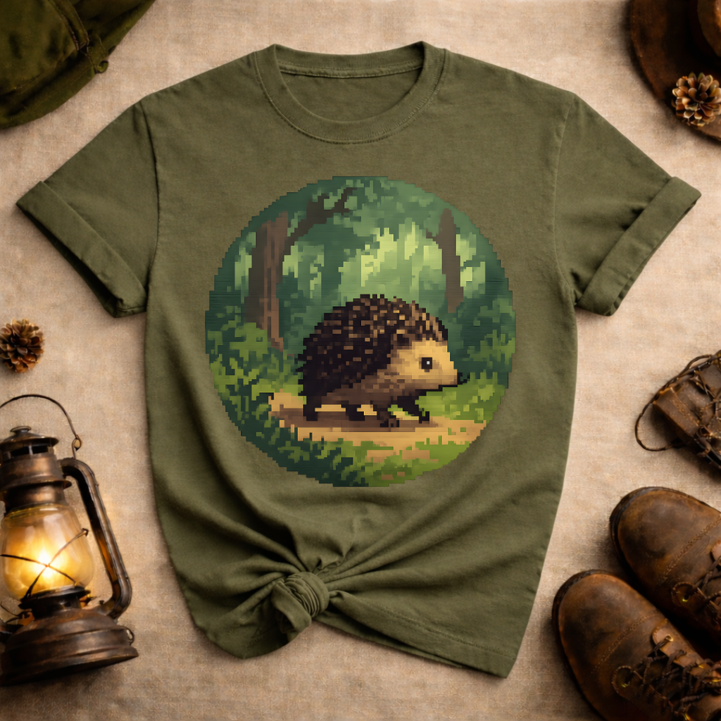 Pixel Art Hedgehog T-Shirt