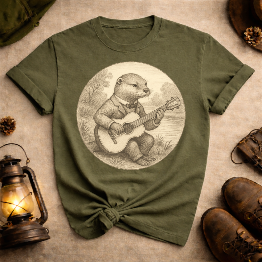 Otter Playing Guitar T-Shirt