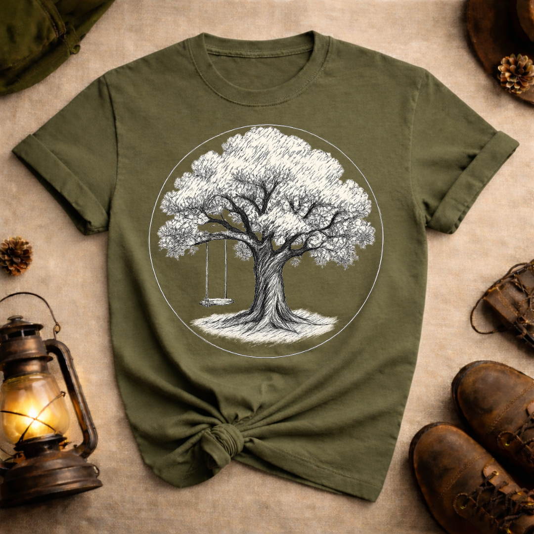 Oak Tree and Swing T-Shirt