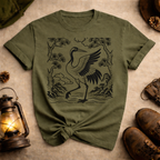 Korean Folk Art Crane 2 T-Shirt