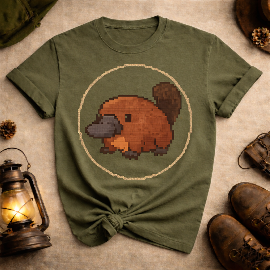 Retro Pixel Art Platypus T-Shirt