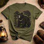 Korean Folk Art Bear T-Shirt