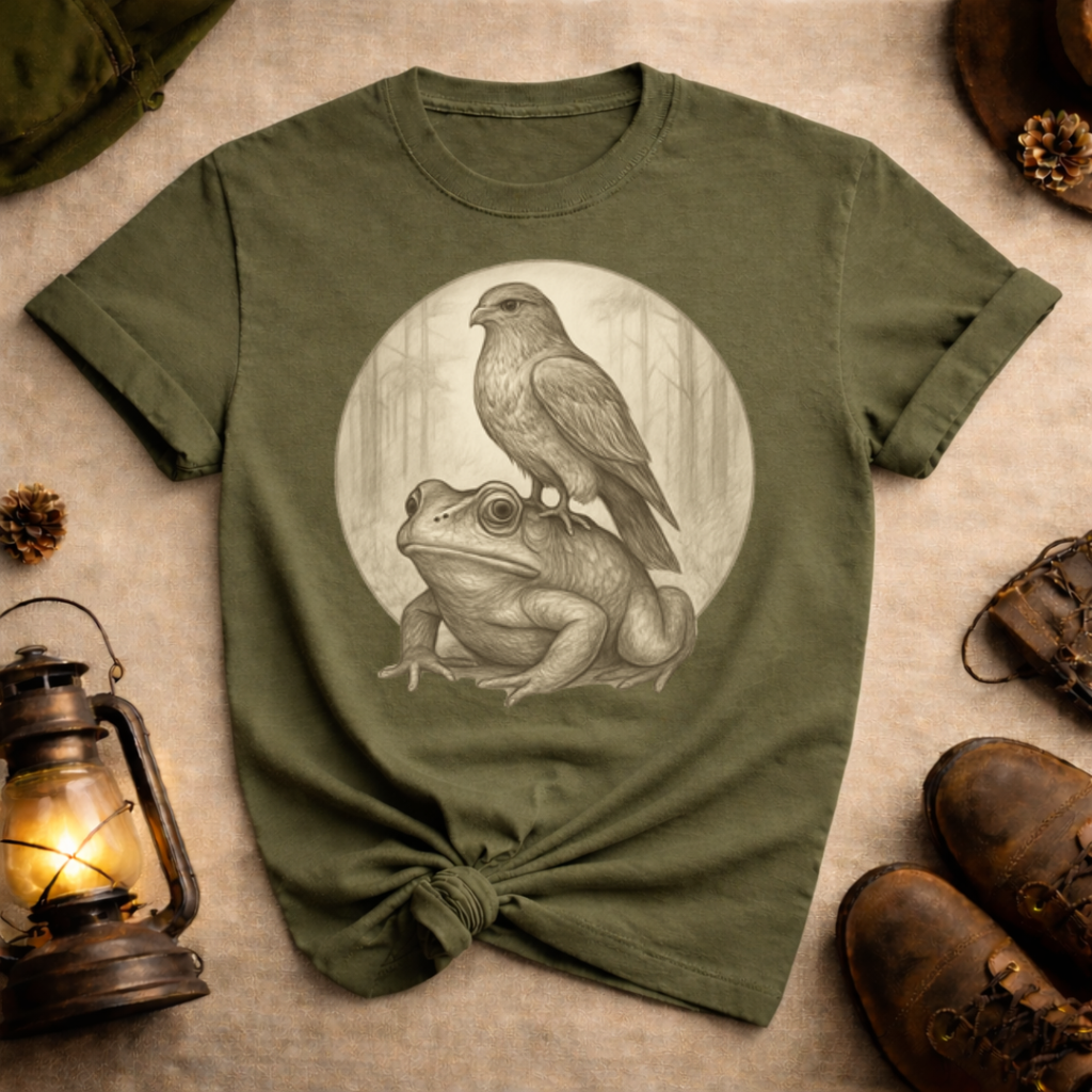 Hawk and Frog T-Shirt