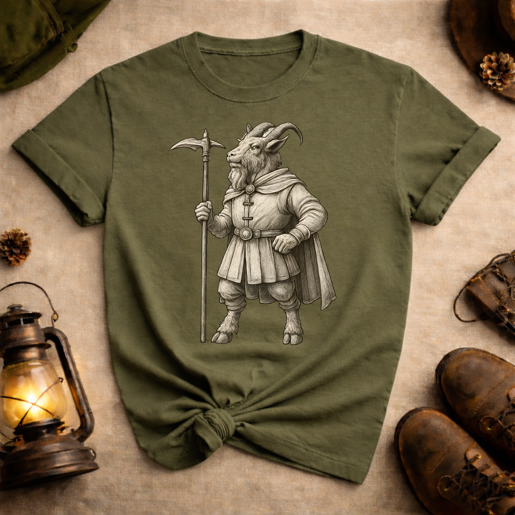Goat with War Pick T-Shirt