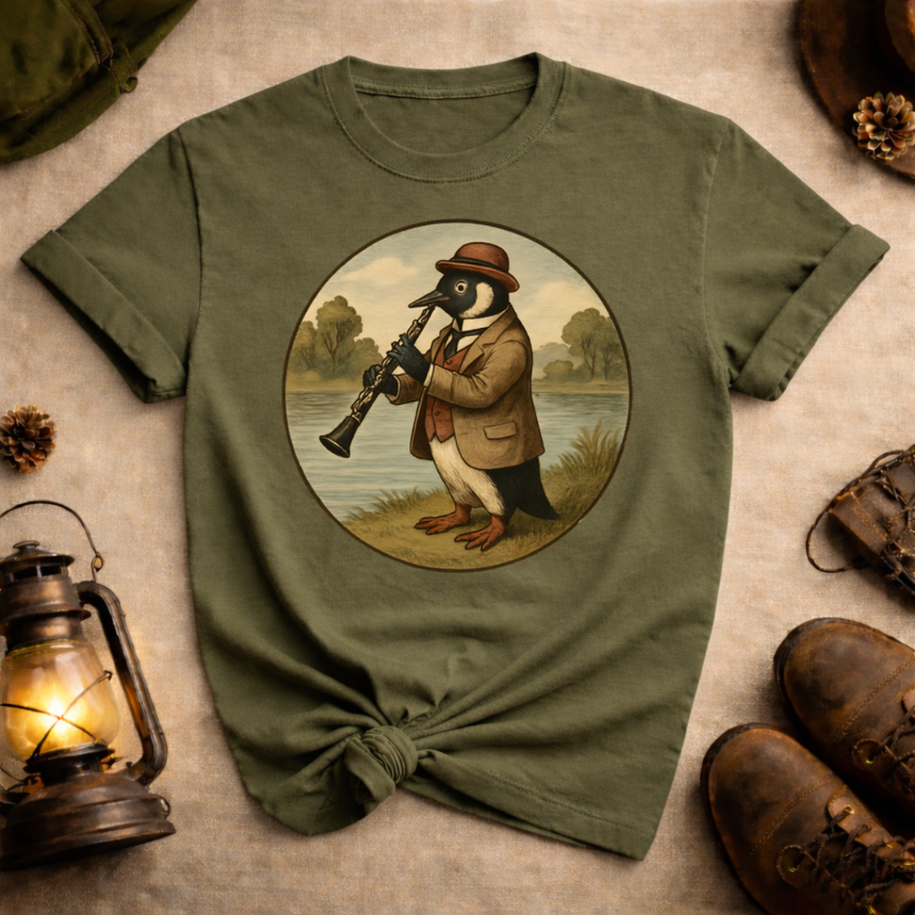 Penguin Playing Clarinet T-Shirt