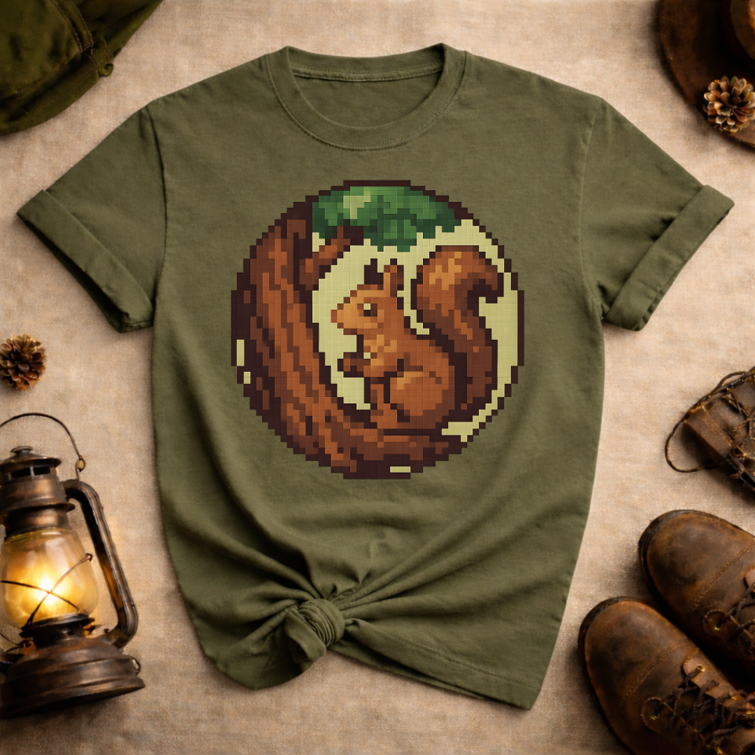 Pixel Art Squirrel T-Shirt